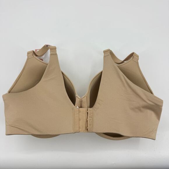 New CACIQUE Bra Beige Adjustable Lightly Lined Underwire 38DDD Smoothback - Picture 2 of 4